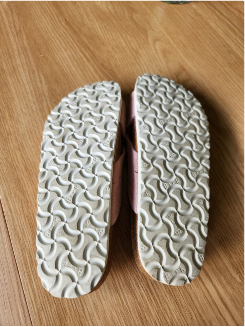 Birkenstock Lugano Soft Footbed Sandals Size 38 Pink Leather Suede Comfortable - Picture 8 of 8